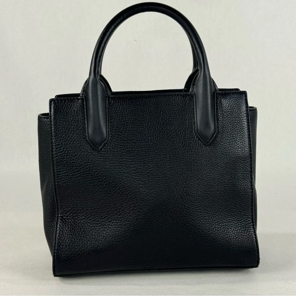Kate Spade New York Flynn Street Small Meriwether Satchel Black Leather WKRU5488 - Picture 4 of 14